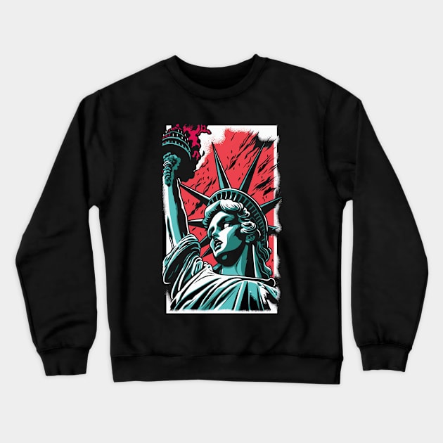 Statue of Liberty Crewneck Sweatshirt by Greeck